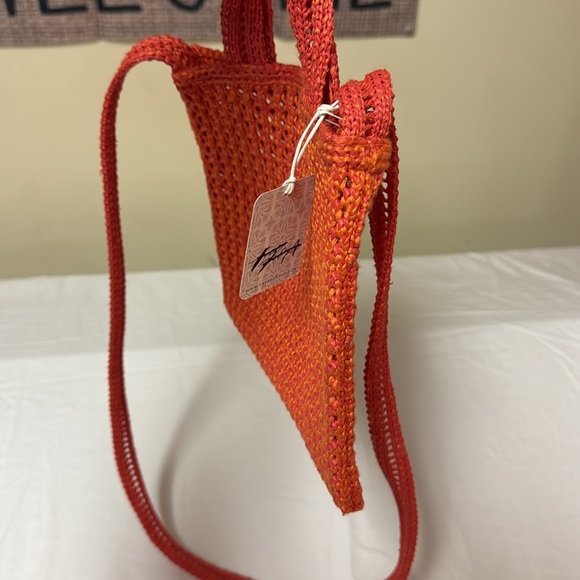Free People crochet orange crossbody - Picture 6 of 7